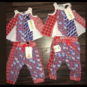 Kenzo Paris baby girls set